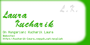 laura kucharik business card